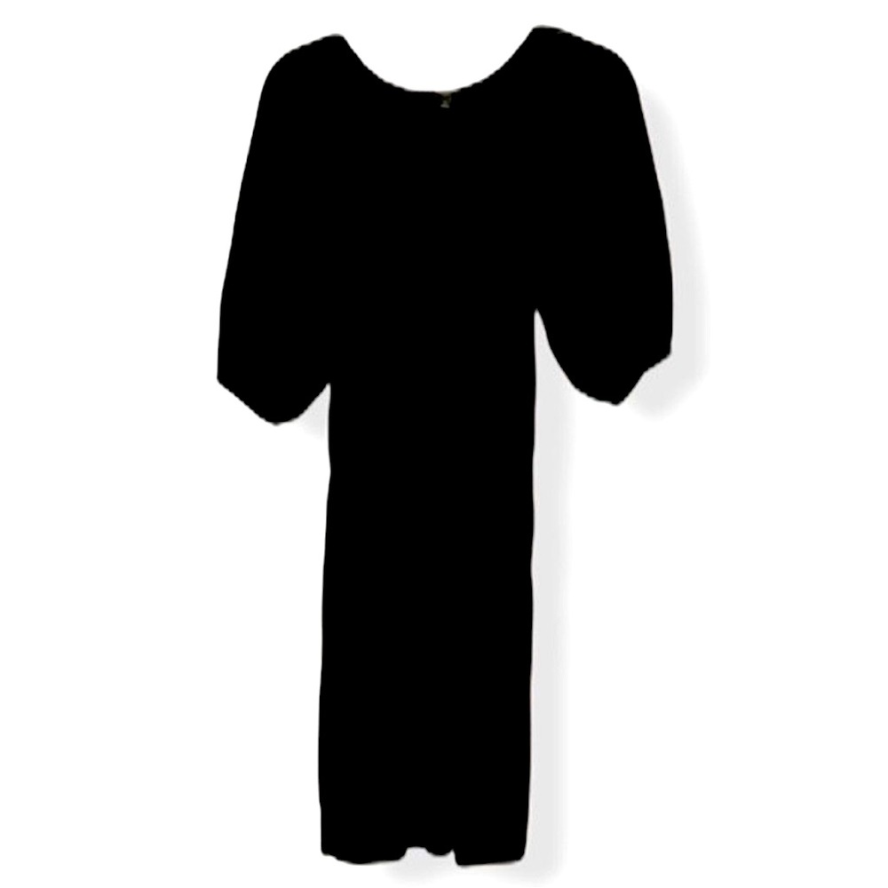 Talbots Petites Peasant Sleeve Elastic Drop Waist Relaxed Fit Dress Size MP M